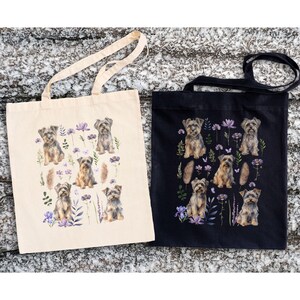 Yorkshire Terrier Cotton Canvas Tote Bag Yorkie Tote Bag  Yorkie Shoulder Bag Yorkie Carry Bag Yorkie Lover Yorkshire Terrier Gifts
