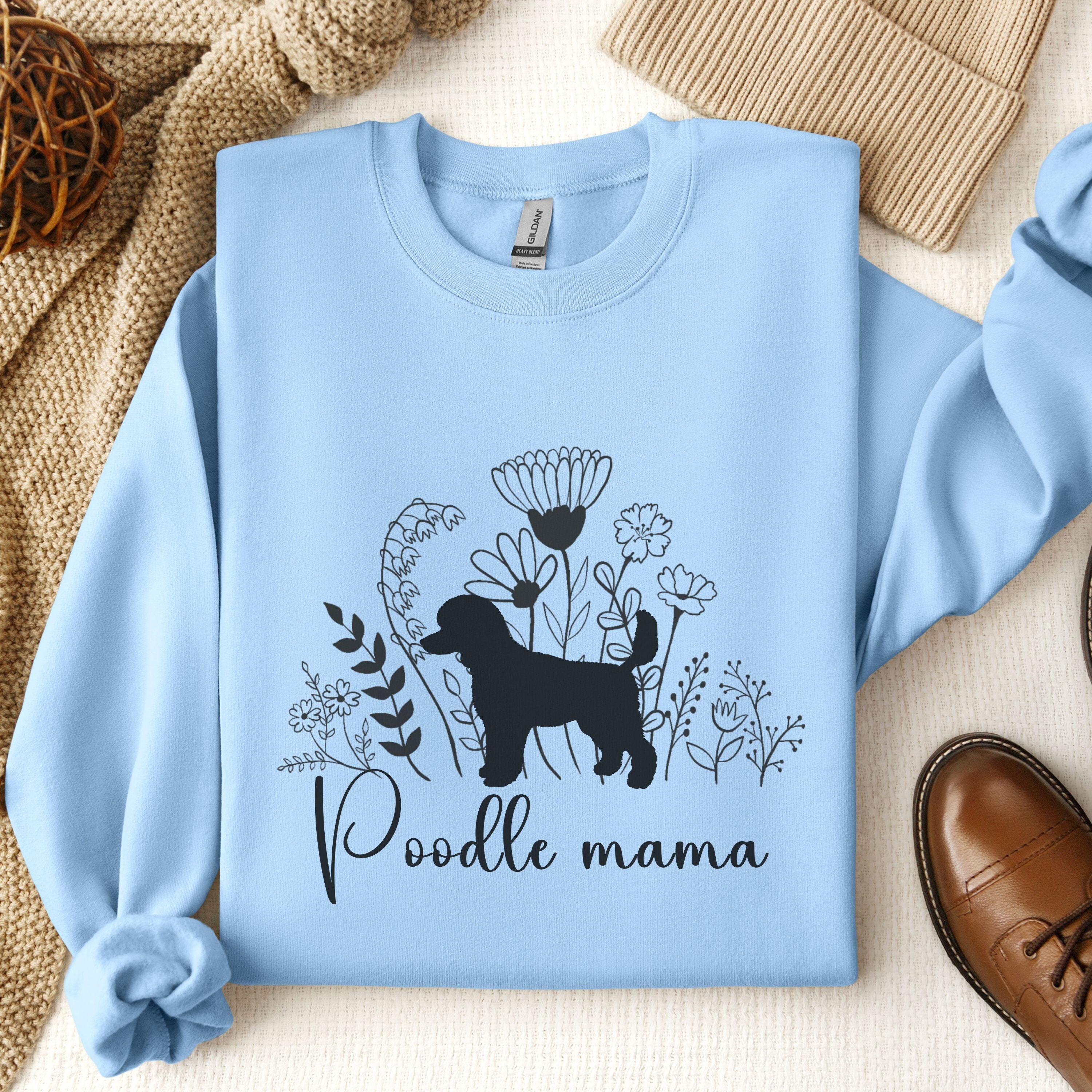 Poodle Sweatshirt Poodle Gift Poodle Gifts Poodle Sweater Dog Mom Sweatshirt Poodle Crewneck Poodle Mama Cottagecore Standard Poodle Shirt Etsy