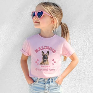 Personalized KIDS Belgian Malinois Tshirt Malinois Youth Shirt Malinois Kids Shirt Malinois Dog Lover Gifts Custom Malinois Shirts For Kids