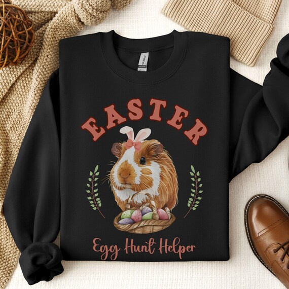 Guinea Pig Sweatshirt Guinea Pig Easter Sweater Easter Gifts