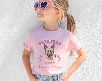 Personalized KIDS German Shepherd Tshirt Youth German Shepherd Gifts German Shepherd Shirt German Shepherd Lover Gift Custom German Shepherd