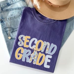 Comfort Colors Second Grade Teacher Shirt, Teacher Appreciation Gift, Second Grade Shirts, First Day Of School, Elementary School T-shirt