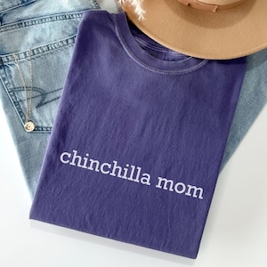 Comfort Colors Chinchilla Mom Shirt Minimalist Chinchilla Gift Chinchilla Tshirt Chinchilla Shirt Chinchilla Mom Gifts Chinchilla Gifts
