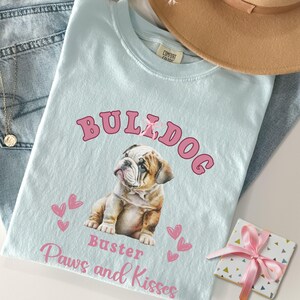 Personalized English Bulldog Shirt English Bull Dog Valentines day Gift English Bulldog Mom Bulldog Tshirt Bulldog Gifts Bulldog Lover