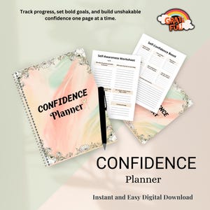 Confidence Planner, Self Esteem Workbook, Self-Care Prompts, Teen Planner, Confidence Building Worksheets, Printable Journal