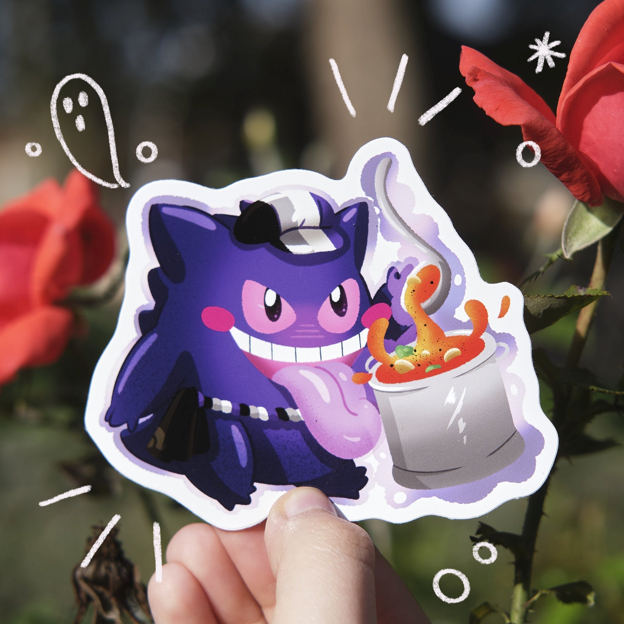 Heartless #094 Gengar Shiny Sticker – Mike Rodriguez Graphics