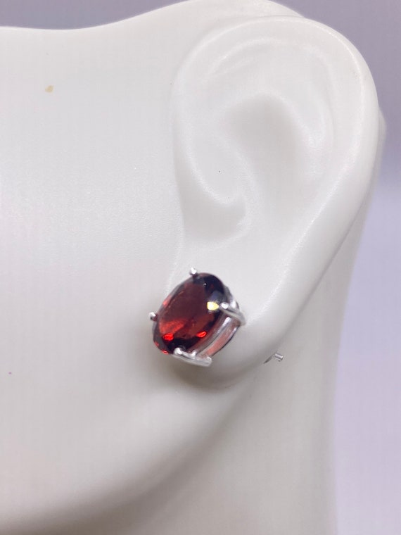 Garnet Earrings | Minimalist Earrings | Antique G… - image 2