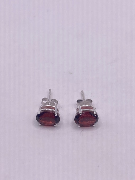 Garnet Earrings | Minimalist Earrings | Antique G… - image 5