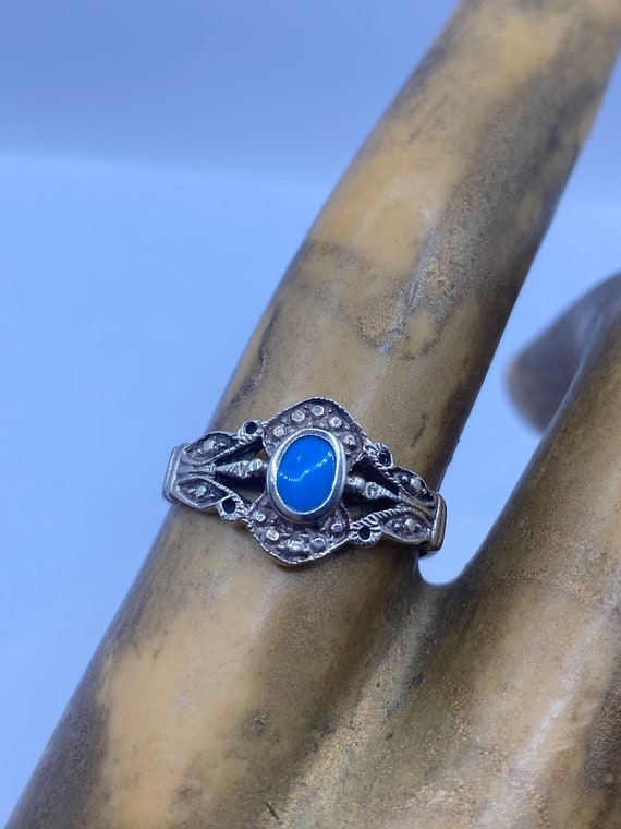 Elijah Persian Turquoise StVintage Art Deco Ring |