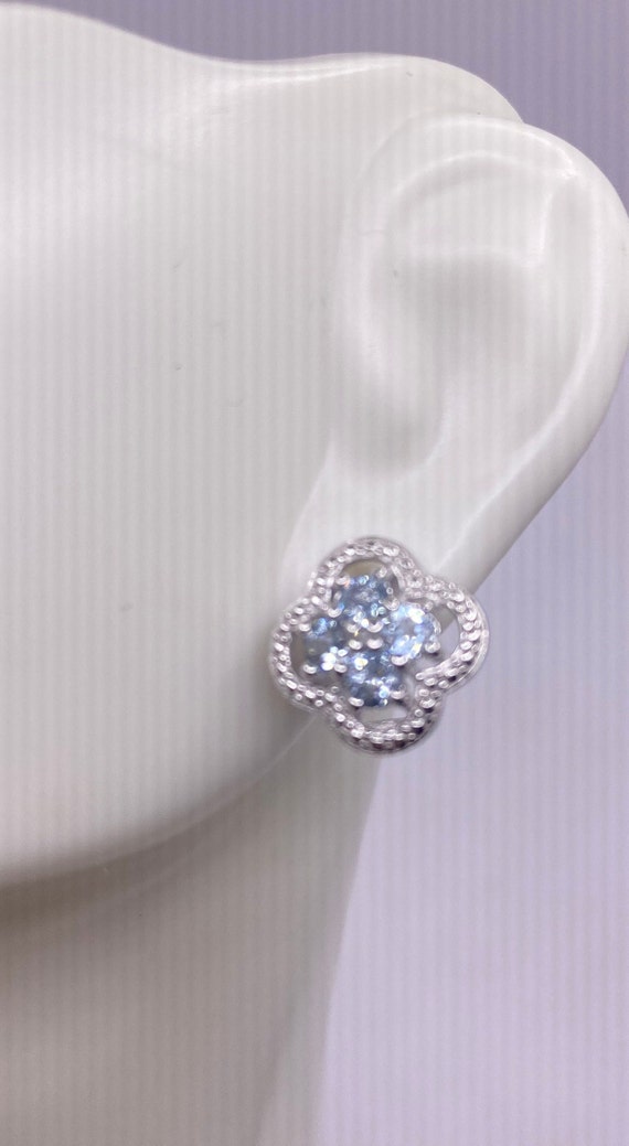 Blue Gemstone Earrings | Antique Earrings | Blue … - image 1