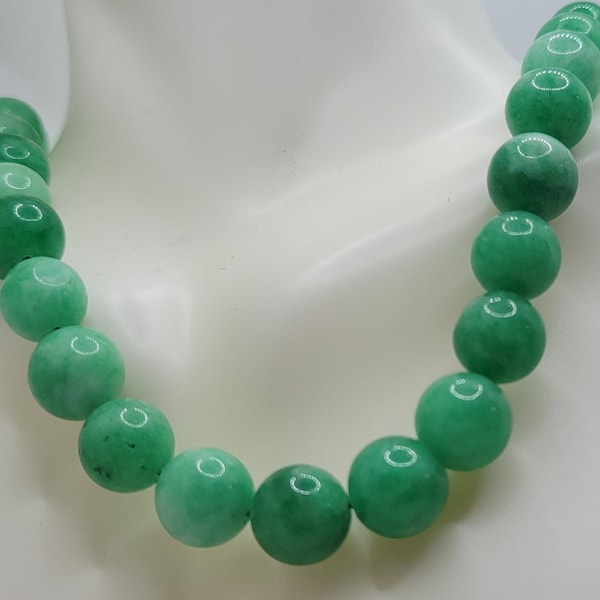 Jade Bead Necklace - Etsy