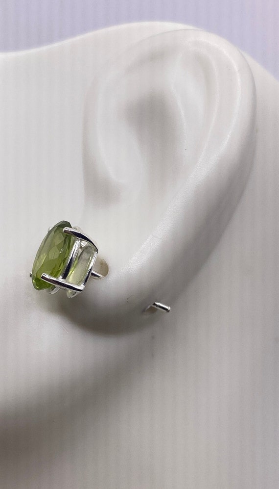 Peridot Earrings | Minimalist Earrings | Antique … - image 3