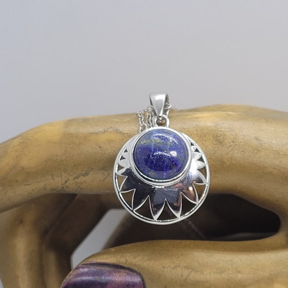 Lapis Lazuli Pendant Necklace | Genuine Lapis Pen… - image 3