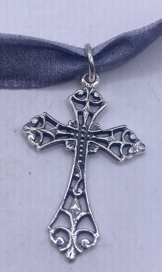 Celtic Cross Pendant NecklaceSterling Silver