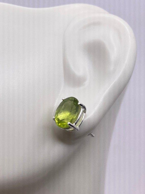Peridot Earrings | Minimalist Earrings | Antique … - image 2