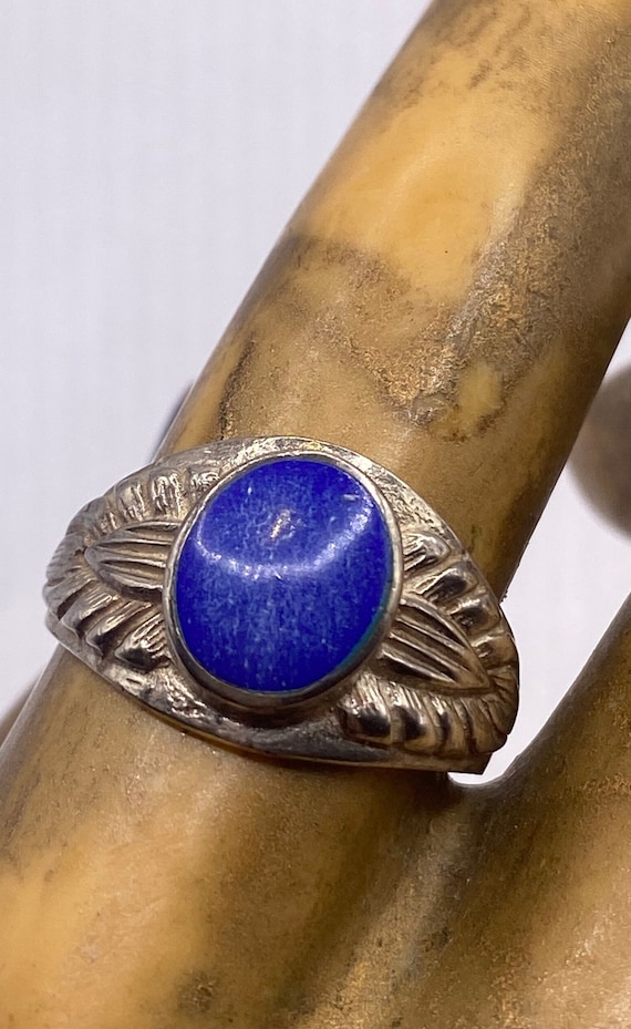 Elijah Vintage men’s ring| Lapis lazuli Sterling S