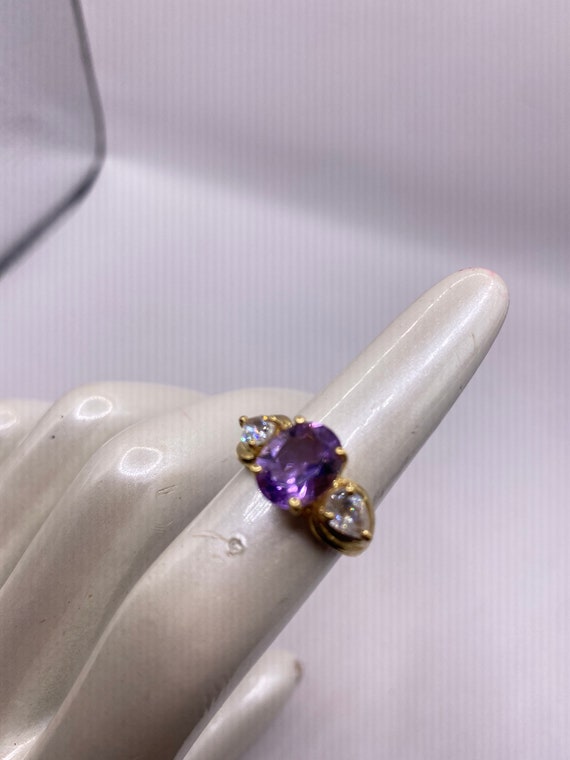 Amethyst Cocktail Ring | Purple Gemstone Statemen… - image 3