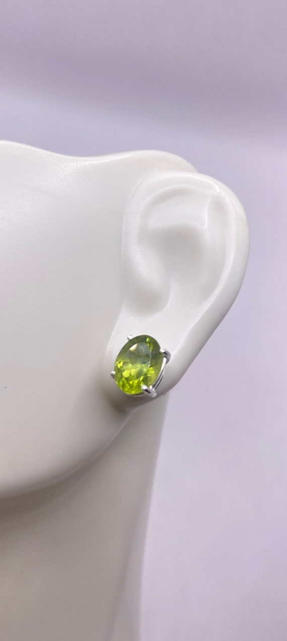 Peridot Earrings | Minimalist Earrings | Antique … - image 1