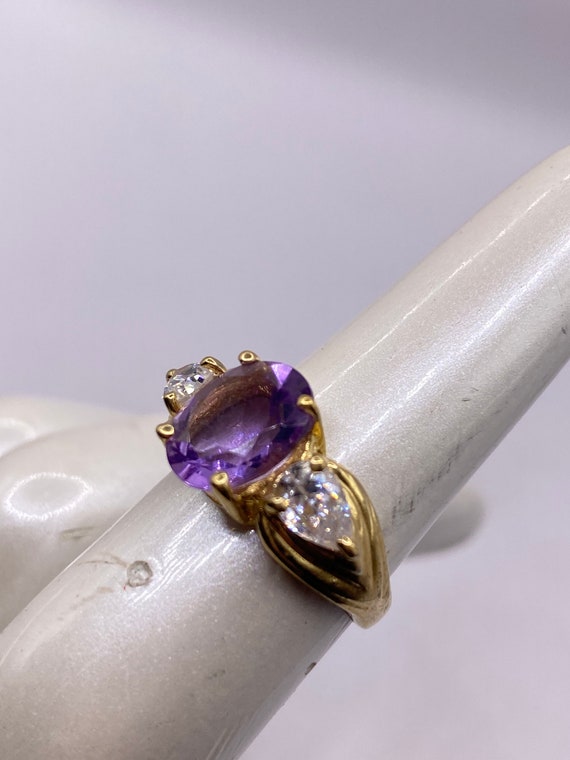 Amethyst Cocktail Ring | Purple Gemstone Statemen… - image 2