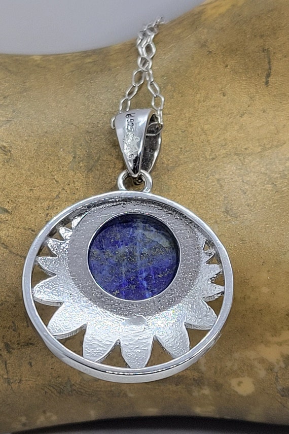 Lapis Lazuli Pendant Necklace | Genuine Lapis Pen… - image 5