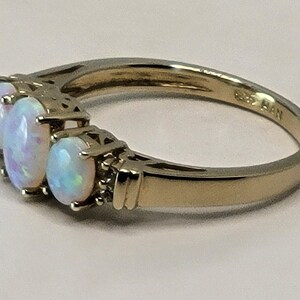 White Opal Ring Antique Fire Opal Ring Antique Ring Gold - Etsy