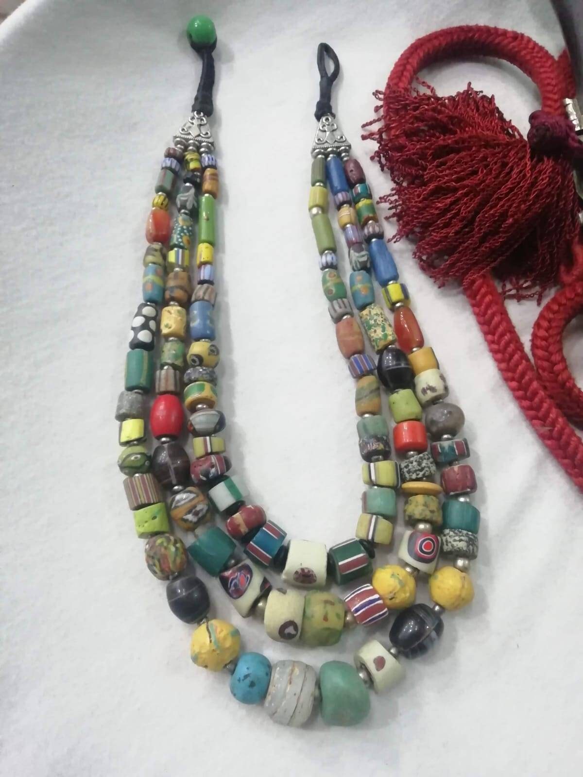 Silver Beaded Tuareg Necklace — FORM Atelier