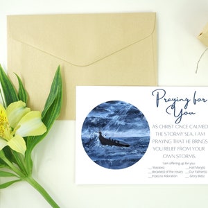 Printable &quot;Praying for You&quot; spiritual bouquet card