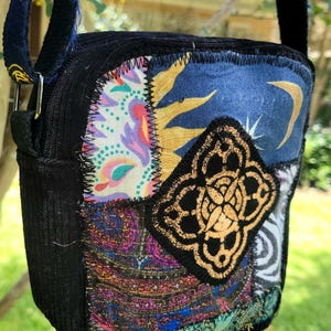 Patchwork  crossbody  bag. Handmade and one of a kind