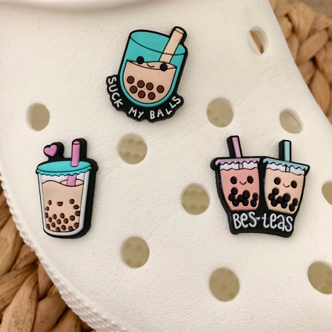 Boba Tea Croc Charms Jibbitz Milk Tea Croc Accessories Shoe Etsy