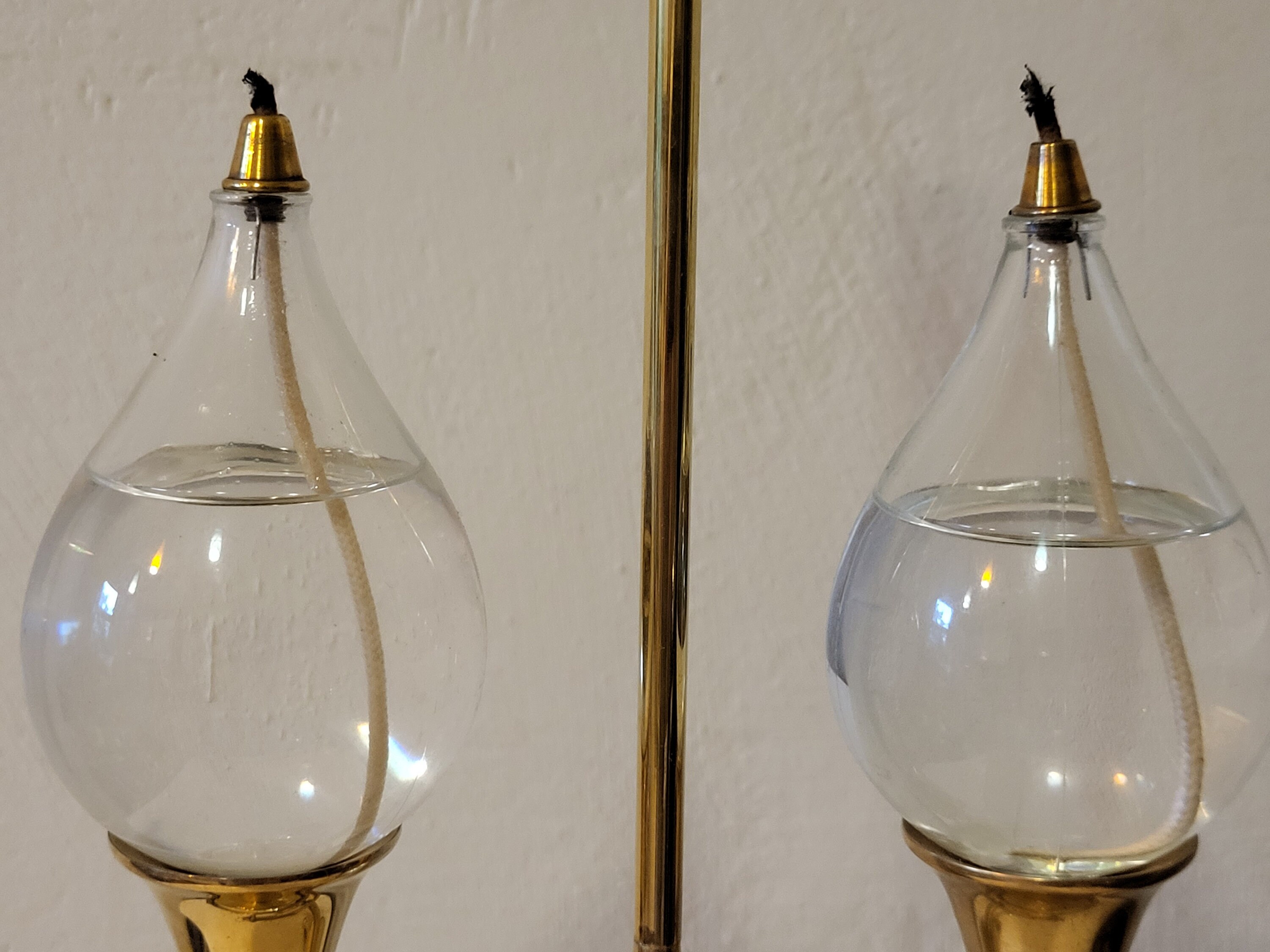 West Germany CDI Clear Dropsオイルランプ未使用品3本 Freddie Andersen Design Clear Drops Germany Large Oil Lamp - Etsy