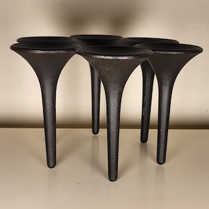 Hornblower candlestick by Christel & Christer Holmgren Illums Bolighus Denmark cast in 1960