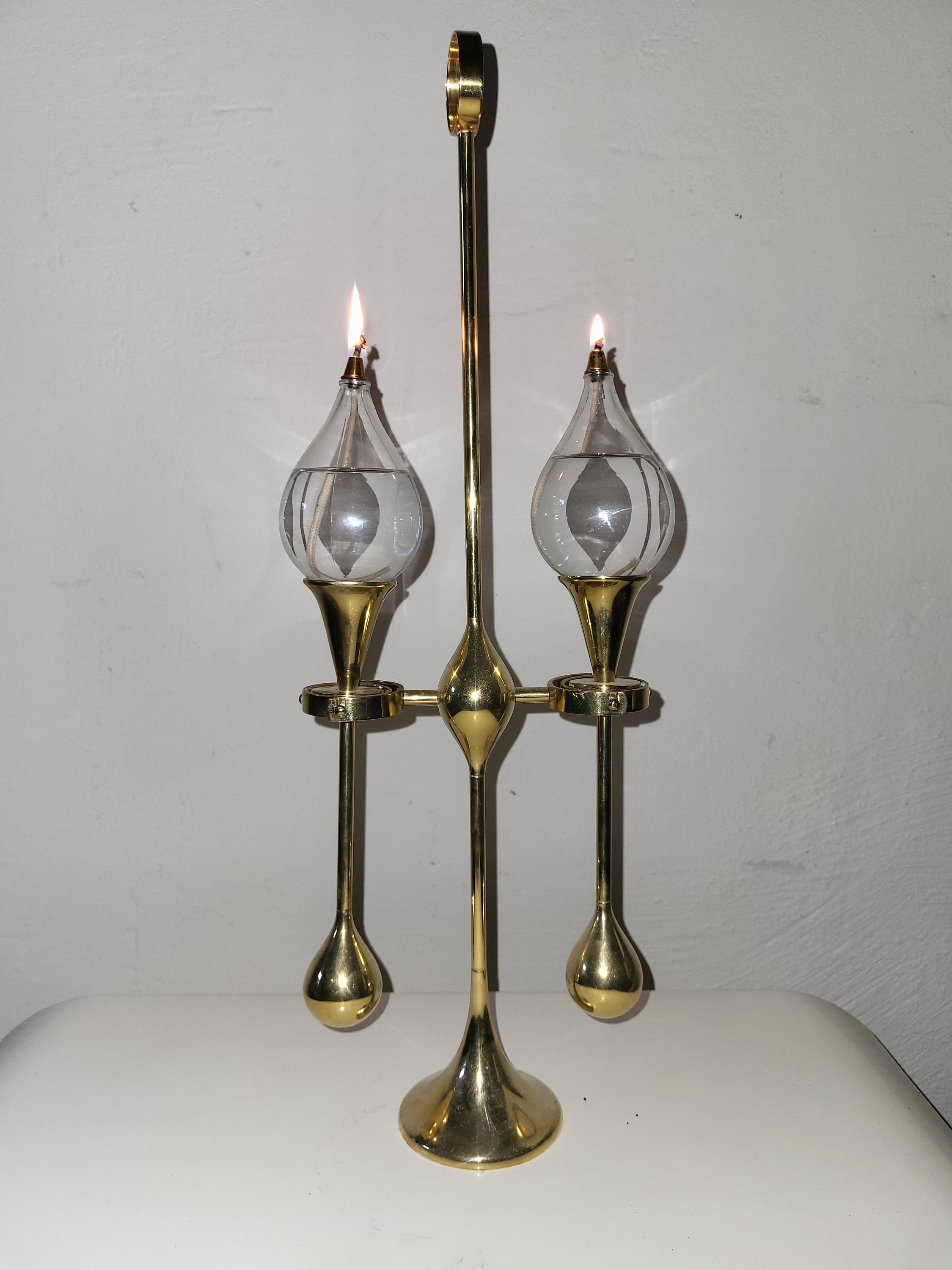 West Germany CDI Clear Dropsオイルランプ未使用品3本 Freddie Andersen Design Clear Drops Germany Large Oil Lamp - Etsy