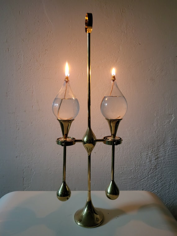 West Germany CDI Clear Dropsオイルランプ未使用品3本 Freddie Andersen Design Clear Drops Germany Large Oil Lamp - Etsy