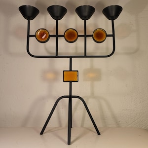 Gunnar Ander Ystad Metal Sweden Candlestick