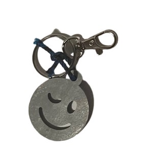 winky face key chain