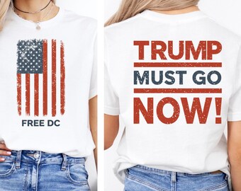 Gratis DC-shirt, weersta Federaal Overreach Protest-shirt, mensenrechten-T-shirt, protestshirt, anti-Trump-T-shirt, T-shirt voor sociale rechtvaardigheid, feministisch shirt