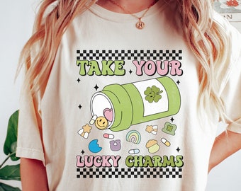 Camisa Lucky Charm, Camisa de San Patricio, Camiseta del Día de San Patricio, Camisa de la Suerte, Camiseta Shamrock, Camiseta Lucky Mom