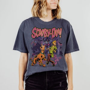 Scooby Doo Vintage T Shirt Horror Movie Tee Halloween T Shirt Halloween Gifts Scooby Doo Halloween Shirt Halloween Party Costume Shaggy