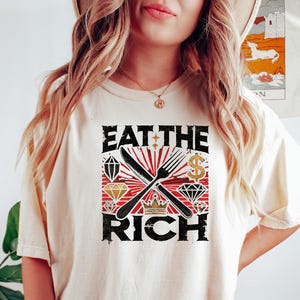 Eat the Rich Shirt, Eat the Rich Sweatshirt, Anti Trump Anti Elon Shirt, Tax the Rich, 90s Retro Shirt, Orca Yacht Shirt, Protest Shirt