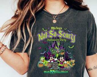 Mickey's Not So Scary Halloween Party Shirt, Halloween Family T-Shirt, Disney Halloween Sweatshirt, Halloween Gift, Mickey and Friends Tee