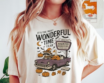 Camiseta de Halloween "Es la época más maravillosa del año", camiseta de Halloween, camiseta de la temporada de Halloween, regalo de Halloween, camiseta de esqueleto de Halloween