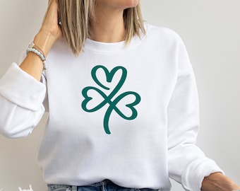 Womens St Pattys shirt, Shamrock Tee, St Patricks day Sweatshirt, Womens St Paddys Long Sleeve Shirt, Cute St Pattys shirt, Irish Sweatshirt
