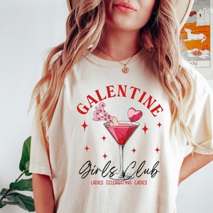 Galentine Girls Club Shirt, Ladies Celebrating Ladies, Galentines Day Gift, Anti Valentines Day Shirt, Valentine Besties, Galentine Day Gift