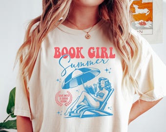 Buch Mädchen Sommer Shirt, Buch Mädchen Shirt, Sommer Shirt, Sommer Mädchen Shirt, Buch Liebhaber Shirt, Kokosnuss Mädchen Shirt, Romanze Buch Shirt, Bücherwurm Shirt