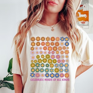 Celebrate Minds of All Kinds Shirts, Neurodiversity Shirt, Autism Awareness Shirt, ADHD Shirt, Autism Acceptance Gift for Special