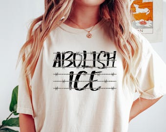 Abolish Ice No Human Is Illegal Comfort Shirt, End Ice Political Shirt, Pro Immigrant Tee, DACA Shirt, Social Justice Shirt