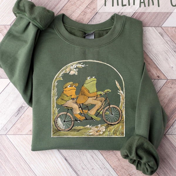 Frog And Toad Sweatshirt, Classic Book Sweatshirts, Cottagecore Aesthetic Shirt, Book Lover Gift, Man I Love Frog Tee, Graphic tee