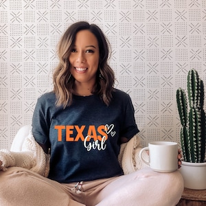 Texas Girl Shirt, Vintage Texas Shirt, Texas Fan Shirt, Vintage Shirt, Texas Pride, College Student Gifts, State Shirts, Texas Lover Gift