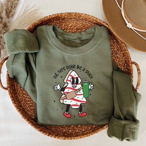 Boojee Out Here Lookin Like A Snack Shirt, Christmas Tree Cake Shirt, Christmas Crewneck, Holiday Sweater, Funny Christmas Shirt, Xmas Tee