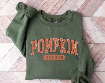 Retro Pumpkin Season Sweatshirt, Cute Fall Sweatshirt, Thanksgiving Gift, Halloween Sweatshirts For Women, Fall Gifts, Autumn Sweatshirt